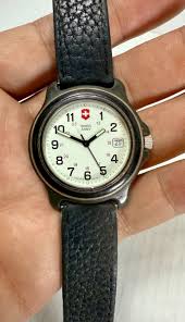 Vintage Swiss Army Men's Watch 36.5mm White Dial, Date ...