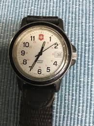 Vintage Swiss Army Watch White Dial With Date, Canvas ...