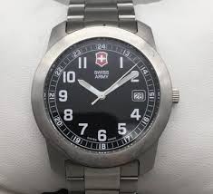Victorinox Swiss Army Field Watch Mens 38mm Black Dial Date ...