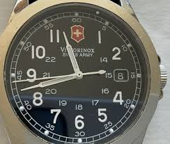Victorinox MODEL 24653 SWISS ARMY Watch Round shape Black ...