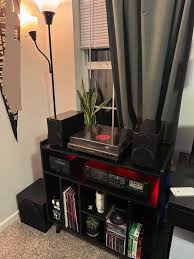 My setup in my apartment! (Yes, I know speakers next to ...