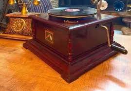 Antique HMV Gramophon, Fully Functional Working Phonograph, win-up record player | eBay