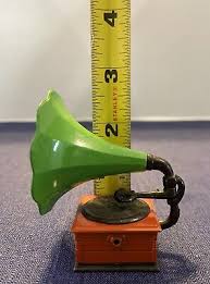 Die Cast Vintage Mini Phonograph Gramophone Pencil Sharpener ...