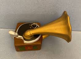 Vintage Minxie-tone Switzerland Ceramic Victrola Music Box ...