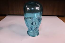 Vidrios San Miguel 11.5" Recycled Glass Life Size Bust Head ...