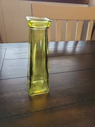 Yellow Green Vase 7 Inches Tall Christmas/Birthday/All ...