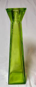 Pair of Spanish Recycled Glass Vases – Amber & Green ...