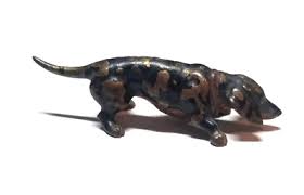 Antique Austrian Vienna Bronze Dachshund Dog Puppy c1900 ...