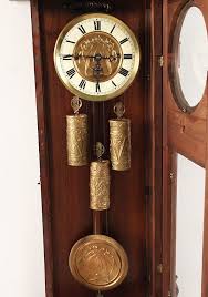 Sold at Auction: Gustav Becker, GUSTAV BECKER GERMAN CARVED WALNUT 3 WEIGHT WALL CLOCK