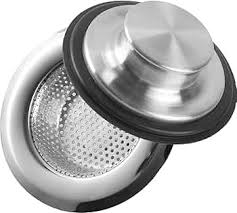 (Combo Pack) Stainless Steel Kitchen Sink Strainer and Stopper - 4.5” x 2.75” x 1” Strainer and 3.35” x 1.18” Stopper- Strainer with 2 mm Holes and Stopper with Strong Rubber Seal and Round Knob Grip : Amazon.ca: Tools & Home Improvement
