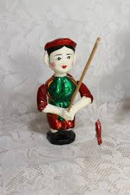 Vintage Chinese Carved Wood Pull Dolls: Enamel Folk Art Figurines - Etsy Australia