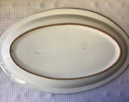 Vintage Cinzia Caleca Ceramic Pottery Platter/ Shallow Oval ...