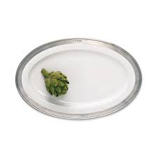 MATCH Pewter Convivio Oval Serving Platter, extra small ...