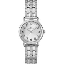 Viewpoint by Timex Women's 28mm Silver-Tone Dial Watch ...