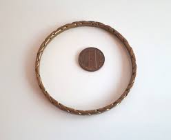 Vintage Hammered Woven Bronze Wire Bangle Bracelet Rope Design - Etsy UK