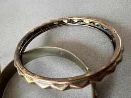 Set of Bangles for Women, Bronze Bangle Set, Vintage Jewelry for Her, Bracelet Gift for Her, Minimalist Bracelet, Vintage Bangle for Woman - Etsy