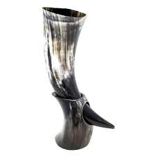 Authentic Medieval Viking Drinking Horn with Stand – The ...