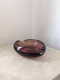 Vintage Murano Glass Purple Pinch Glass Bowl Ashtray - Etsy