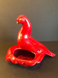 Rare Vintage Dove Shelf Planter Red and Gold Art Deco, Vintage Planter, Bird Lover Gift, Cottagecore - Etsy