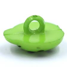 Sullivans 17mm Kids Plastic Button With Shank - Lime Beetle ...