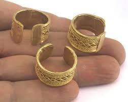 Swirl Figure Adjustable Ring Raw Brass (17.5mm 7US Inner Size) Oz675 - Etsy