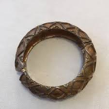 Kenneth Jay Lane | Jewelry | Vintage Kenneth Jay Lane Large Gold Tone Metal Bangle Bracelet | Poshmark