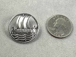 925 Sterling Silver Scandinavian Viking Ship Pin/Brooch ...