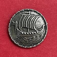 Vintage Pewter Buttons! 8 Viking Ships New Design! 13/16 ...