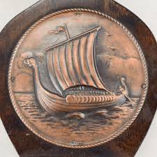 Sold at Auction: Vintage Viking Ship Fireplace Bellows