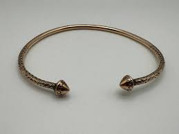 Beautiful Antique 10K Gold Solid Bangle Open Bracelet - Etsy Denmark