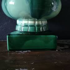 Vtg Moderamics 2156 USA Art Pottery Green Vase Square Base ...