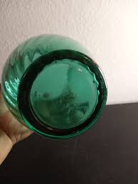 1960s Fenton Green Optic Vase | Chairish