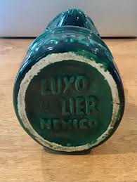 AUTH VTG 1937 K&B KAHLUA DK GREEN TIKI IDOL GLAZED CERAMIC ...