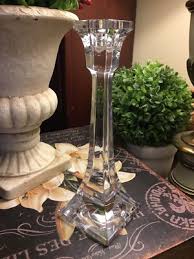 Villeroy & Boch-Lead Crystal-Tall Candlestick! 8.5”H-FREE SHIPPING! Designer- | eBay