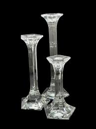 Set of 3 Vintage Reidel Crystal Pentagon Candlesticks Candleholders - Etsy