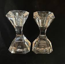 2 Villeroy & Boch Crystal Glass Candle Stick Holders ...