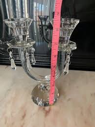 Crystal candle holder for 2 candles | eBay