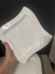 GERMANY Villeroy & Boch 1748 Premium New Wave White Square Dinner Plate 10 1/4" | eBay Australia