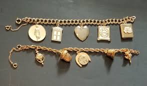vintage Avon 10 charm 2 bracelet presidents award 1965 heart ...