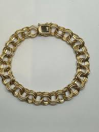 14 K Yellow Gold Charm Bracelet | eBay