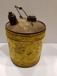 Vintage Shell oil gas Empty 5 Gallon Metal Can Bucket gasoline | eBay Australia