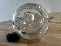 17oz Clear Glass Tabletop Bottles with black lid | Lot of ...