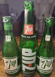 3x VINTAGE 7UP SODA POP GREEN GLASS BOTTLES 2- 7 OZ MISSOURI & 10 OZ | eBay