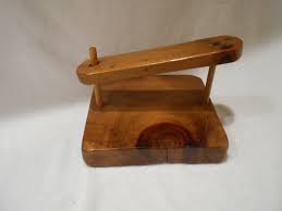 Vintage Heavy Wood Napkin Holder Outdoor Picnic Dowels ...