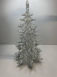 Glittery Clear Acrylic Christmas Tree Iridescent Sparkly Plastic 10 Inch Tall | eBay