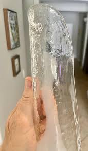 Murano Clear White Petal Glass Flush Mount Hall Light For ...