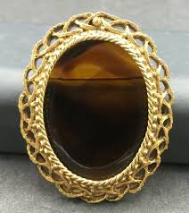 Vintage Brown Lucite Brooch Pin | eBay