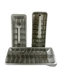 Vintage Magic Touch Presto Aluminum Ice Cube Tray 2 Unmarked Aluminum Trays Lot | eBay