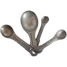 Aluminum Measuring Spoons. For Sale at Ruby Lane