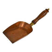 19th-Century Copper & Brass Scoop | Chairish